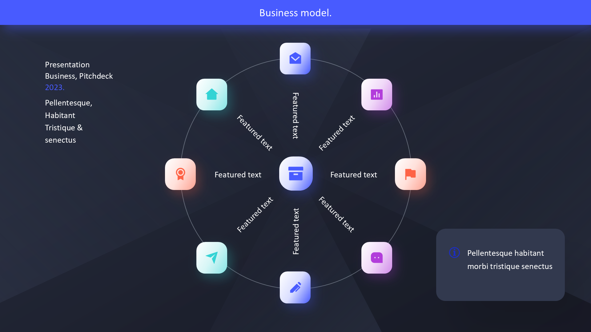 Business Model & Service (dark) slide 4